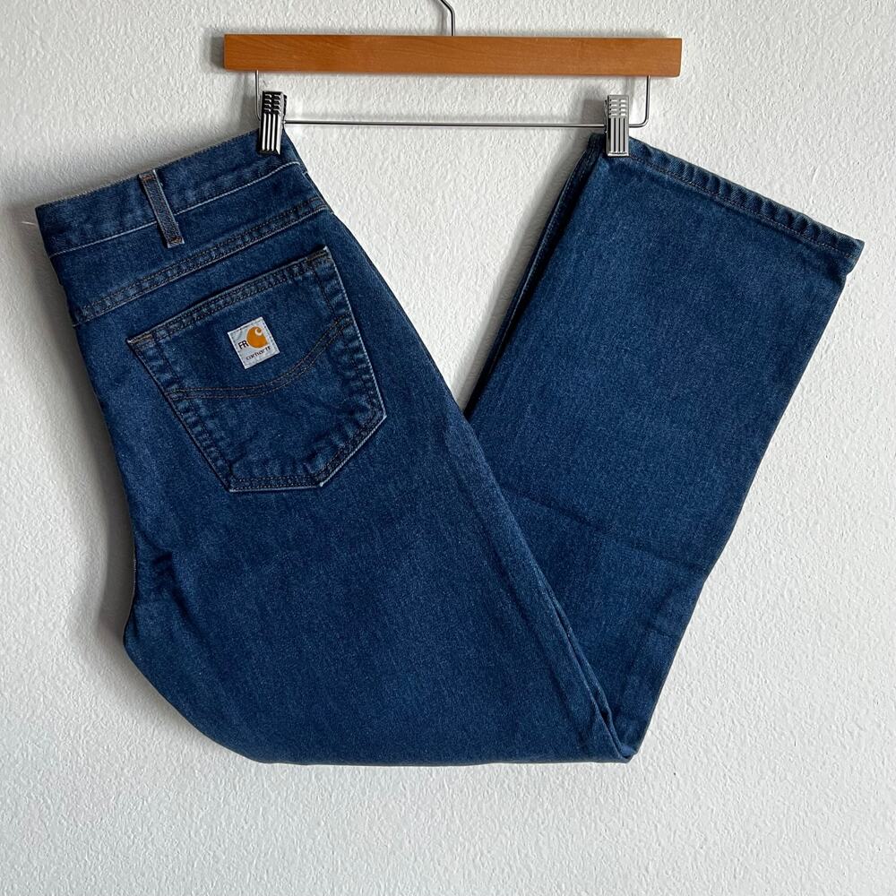 Carhartt FR work wear blue jeans